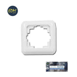 Marco 1 Elemento Empotrar "Serie Term" Blanco 80x80mm (Bolsa Blister)