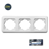 Marco 3 Elementos Empotrar "Serie Term" Blanco 80x220mm (Bolsa Blister)