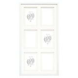 Marco Deknudt S65kk1 Blanco 6x10x15 Galería Madera Doble Passepartout