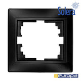 Marco Para 1 Elemento Grafito 83x81x10mm Serie Europa Solera Erp71ngu