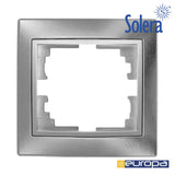 Marco Para 1 Elemento Plata 83x81x10mm. Serie Europa Solera Erp71au