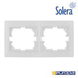 Marco Para 2 Elementos Horizontal Blanco 154x81x10mm Serie Europa Solera Erp72u