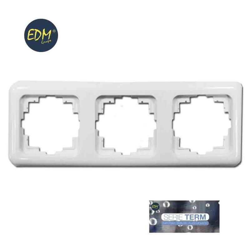 Marco Tres Elementos Empotrar "Serie Term" Edm (Bolsa Blister)