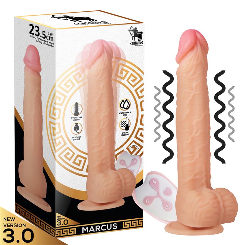 Marcus Versión 2.0 Dildo Vibrador Realista Control Remoto Usb