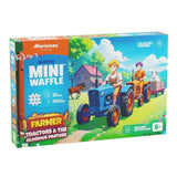 Marioinex Bloques Mini Waffle Farmer Tractores Y Prado Espectacular, 110 Piezas