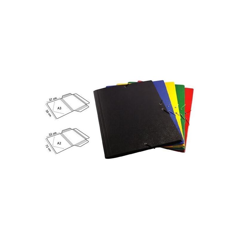 Mariola Carpeta A2 Carton Compacto Gofrado Nº12 Goma Sencilla 72x52 Cm Azul