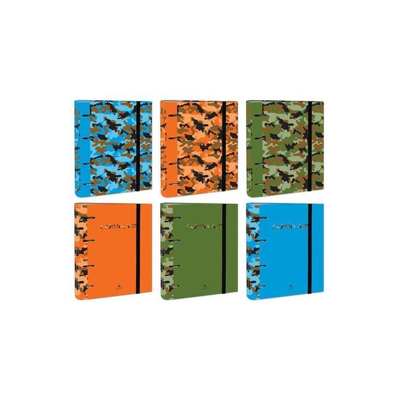 Mariola Carpeta Anillas Mixtas 4x40mm Carpeblock C/Recambio 100h 6 Diseños Surtidos Camuflaje