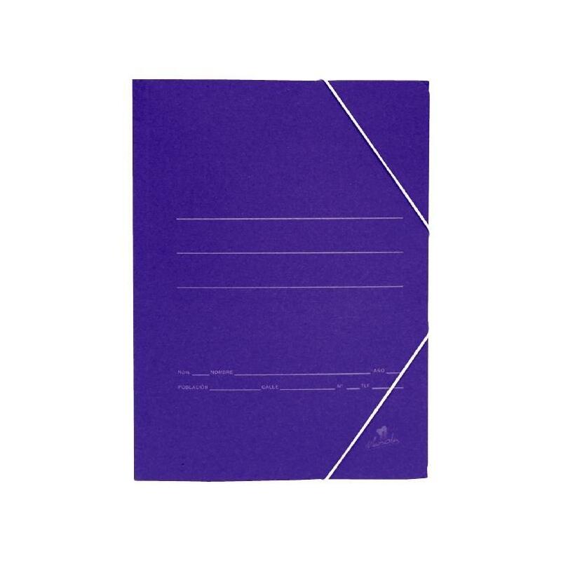 Mariola Carpeta Cartón Sencilla 500 Gr Gomas Folio Azul Mate -20u-