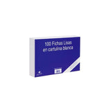 Mariola Ficha Lisa 125x75mm Cartulina 180gr Blanco Paquete De 100