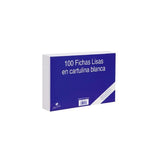 Mariola Ficha Lisa 200x120mm Cartulina 180gr Blanco Paquete De 100