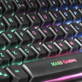 Mars Gaming Mcptklpt Teclado Usb Portugués Negro Marsgaming Mcptkl Combo 2in1 Rgb, H-Mech Tkl Keyboard, 3200dpi Mouse, Portuguese