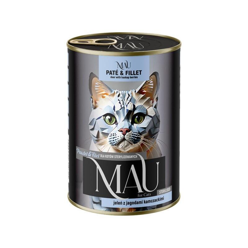 Mau Pate And Fillet Sterilised Deer With Haskap Berries - Comida Húmeda Para Gatos - 400g
