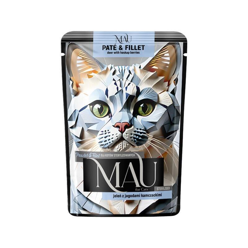 Mau Pate And Fillet Sterilised Deer With Haskap Berries - Comida Húmeda Para Gatos - 85g