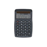 Maul Calculadora Eco Mj 455  Calculadora Basica Con Pantalla De 8 Dígitos  Calculadora Solar De 80% De Plástico Reciclado  Calculadora Pequeña 11,2 X 7,1 X 2 Cm  Gris