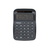 Maul Calculadora Eco Mj 555  Calculadora Basica Con Pantalla De 10 Dígitos  Calculadora Solar De 80% De Plástico Reciclado  Calculadora Pequeña 15,4 X 11 X 2,7 Cm  Negro