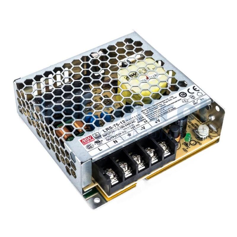 Mean Well Lrs-75-12 Fuente Alimentación Conmutada 72w 12vdc 6a