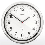 Mebus 19809 Radio Reloj De Pared Blanco/Plata