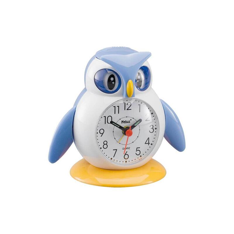 Mebus 26513 Reloj Despertador Para Nios Buho Colores Surtidos