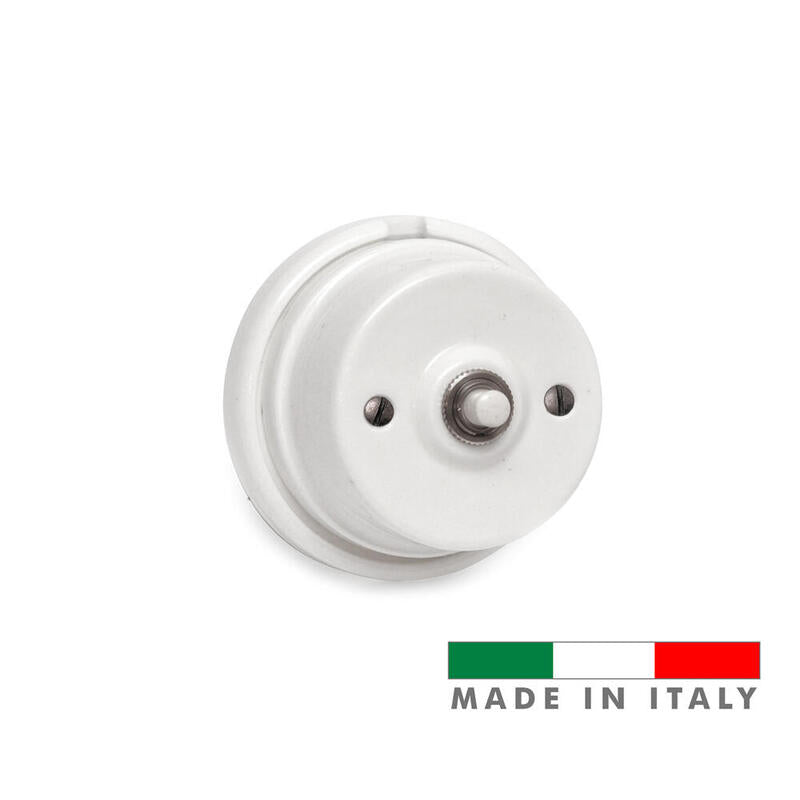 Mecanismo Pulsador Timbre Porcelana Serie Vintage 10a 250v