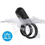 Mecha-Style Anillo Doble Para El Pene Con Vibracion