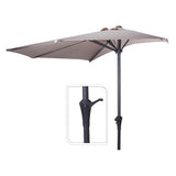 Media Sombrilla Taupe, Ø270 Cm