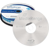 Mediarange Bluray 50gb 10pcs Bd-R Cake 6x Double Layer