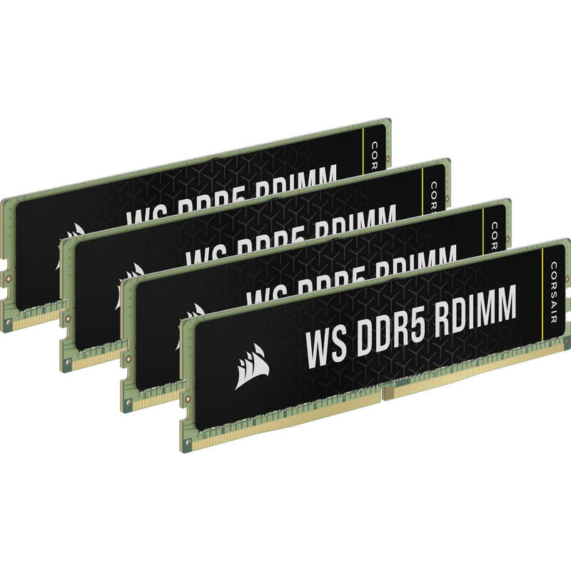Corsair Dimm 64 Gb Ddr5-6400 Ecc (4x 16 Gb) Quad-Kit (Negro, Cma64gx5m4b6400c32, Ws, Intel Xmp) Cma64gx5m4b6400c32