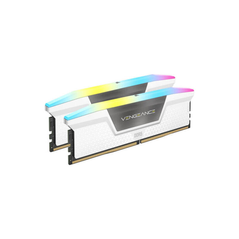 Memoria Corsair Ddr5 32gb 2x16gb Pc6400 Vengeance Rgb Blanca Cmh32gx5m2b6400z32w
