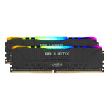 Memoria Crucial Ddr4 3200mt/S 32gb C16 Ballistix Rgb K2 32gb (16gb X 2), Black
