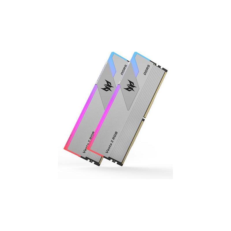 Memoria Ddr5 64gb 2x32gb Acer Predator Vesta2 Udimm 6000mhz Cl 30 Silver Rgb