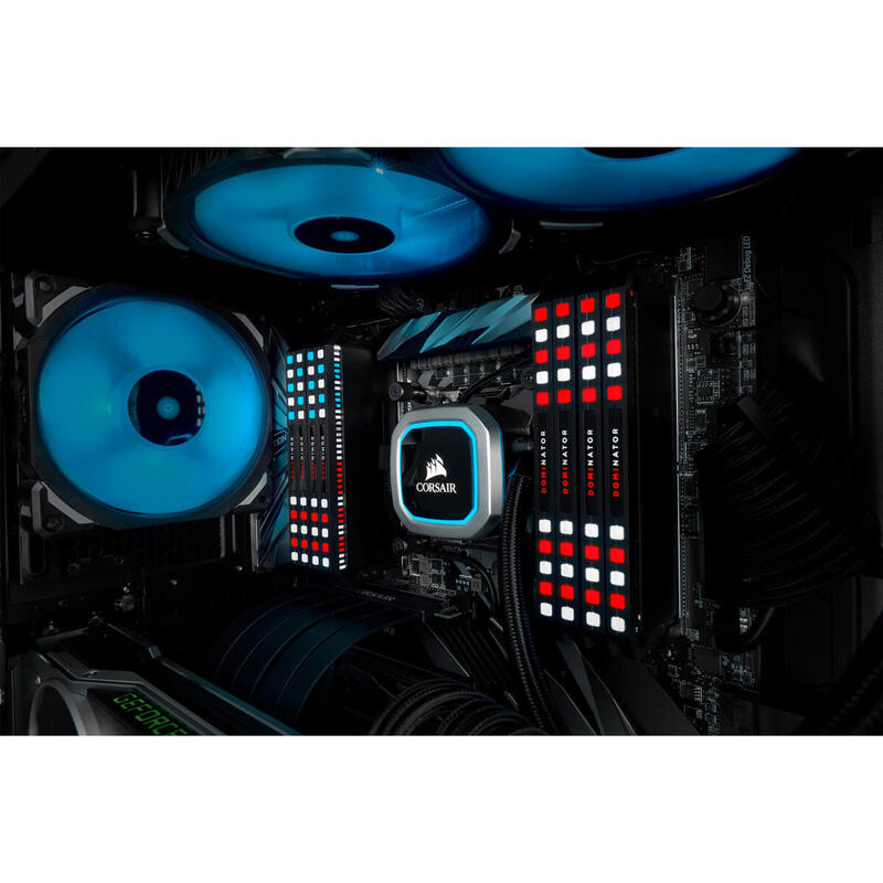 Memoria Ram Corsair Ddr4 16gb 2x8gb Pc 3200 Dominator Platinum Rgb Black Corsair Dominator Platinum Rgb, 16 Gb, 2 X 8 Gb, Ddr4, 3200 Mhz, 288-Pin Dimm