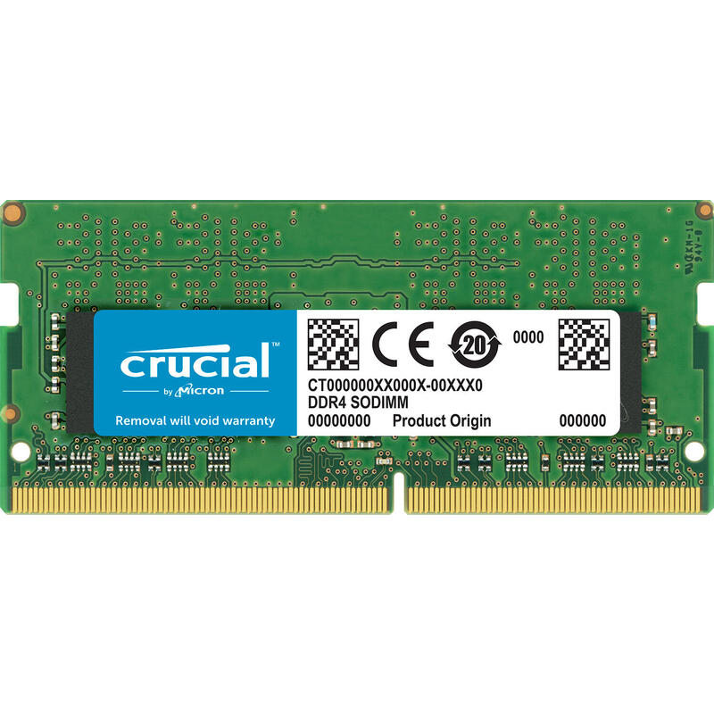 Memoria Ram Crucial Sodimm Ddr4 Para Mac 16gb 2666mt/S Pc4-21300 Cl19 Dr X8 Unbuffered 260pin For Mac