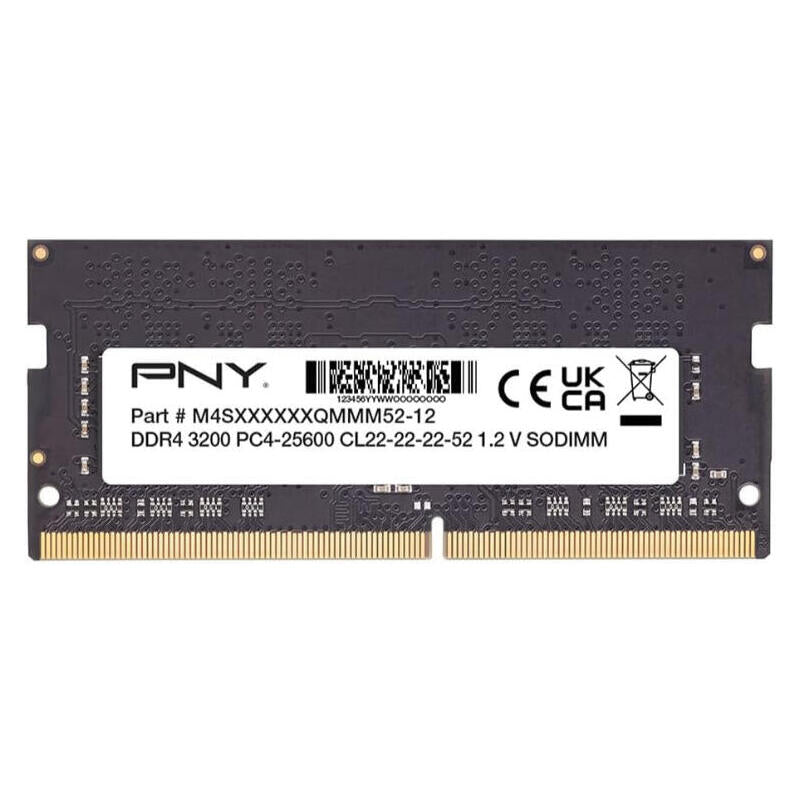 Memoria Sodimm Pny Ddr4 8 Gb 2666 Mhz. Bulk 8gb Sodimm/2666mhz/Cl19