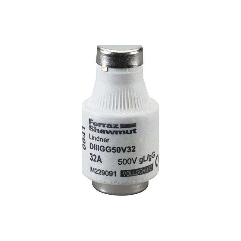 Mersen 00598.035700 Diii 35a Gg Negro Fusible Diazed 500v Diazed