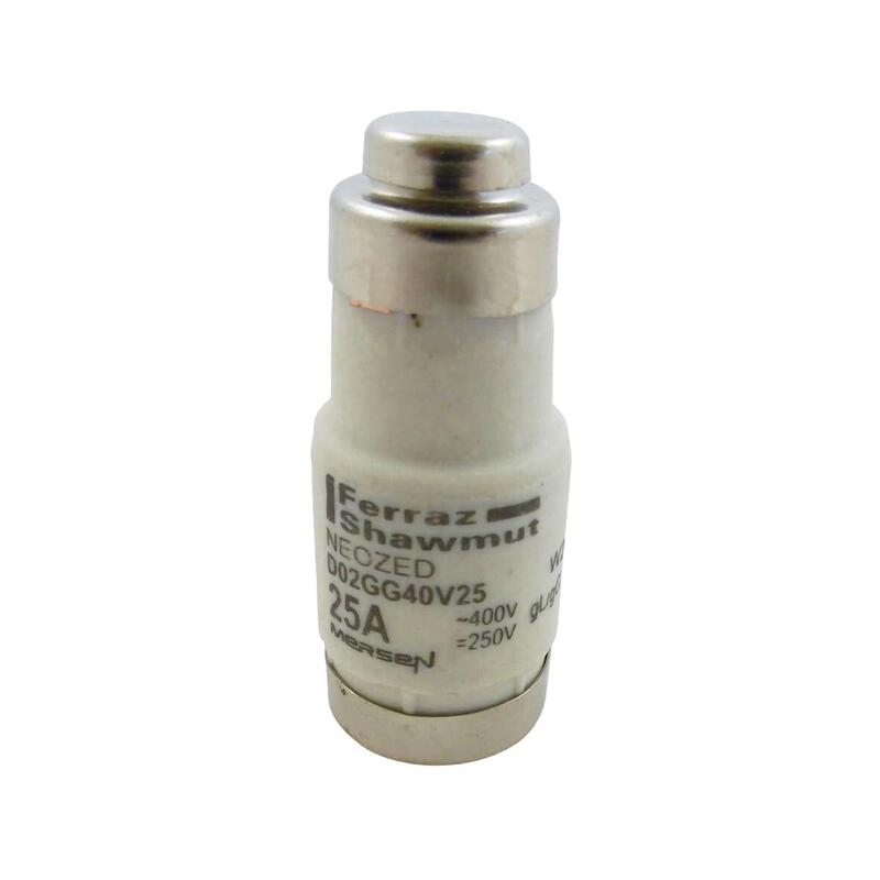 Mersen 01701.025000 D02 25a Gg 400v Amarillo Neozed Cartucho Fusible