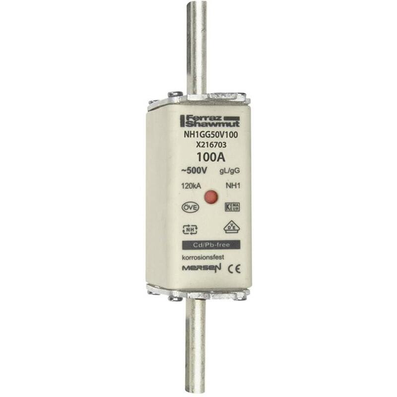 Mersen 1b163.000000 Nh1 100a Gg 500v Fusible Nh Sf Bajo Tensión