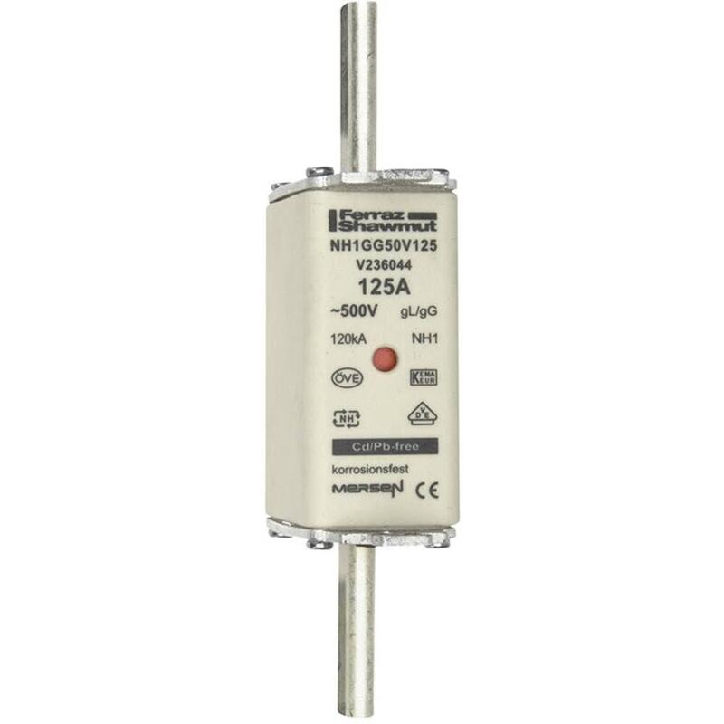 Mersen 1b165.000000 Nh1 125a Gg 500v Fusible Nh Sf Bajo Tensión