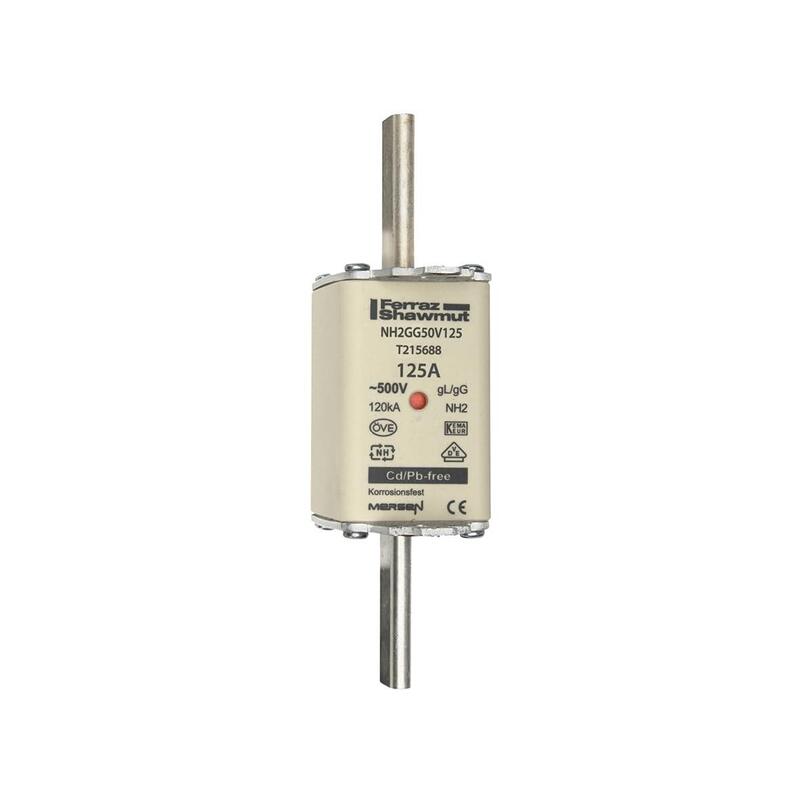 Mersen 1b265.000000 Nh2 125a Gg T215688c 500v Fusible Nh Sf Bajo Tensión