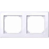Merten 2-Fach Steckdosenrahmen Weiss 15.2 X 8.1 Cm
