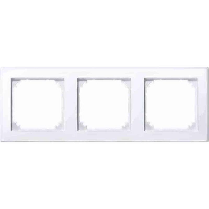 Merten 3-Fach Steckdosenrahmen Weiss 22.3 X 8.1 Cm