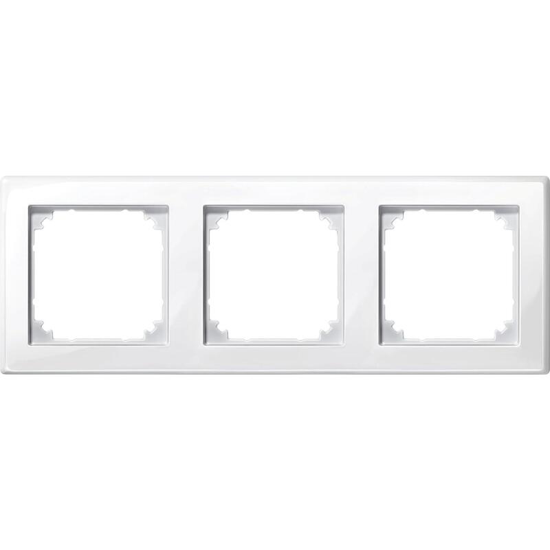Merten 3-Vías Tomas De Corriente Marco Blanco 22.3 X 8.1 Cm