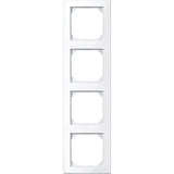 Merten 4-Fach Steckdosenrahmen Weiss 29.4 X 8.1 Cm