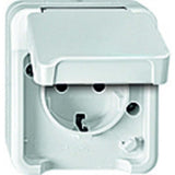 Merten Meg2300-8019 Schuko-Toma De Corriente Blanco Polar Con Erhöhtem Protección Contra Contacto