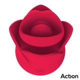 Meryl Estimulador Vibrador De Rosa Con Lengua 2 Motores