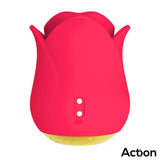 Meryl Estimulador Vibrador De Rosa Con Lengua 2 Motores