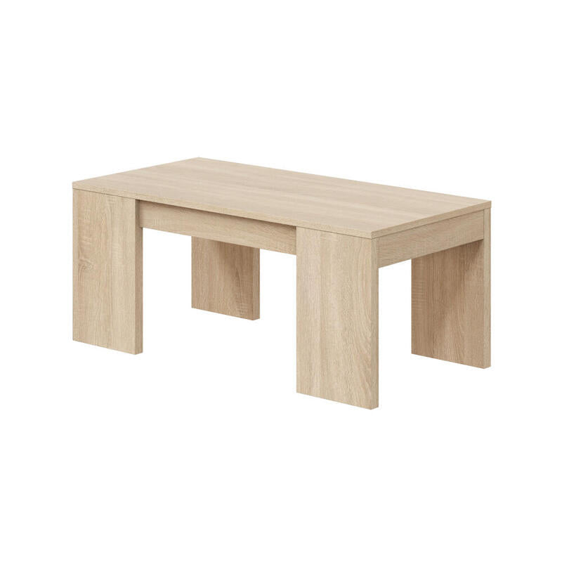 Mesa Centro Elevable, Roble