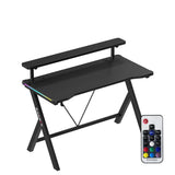 Mesa Gaming Biurko Huzaro Hero 1.9 Rgb Black