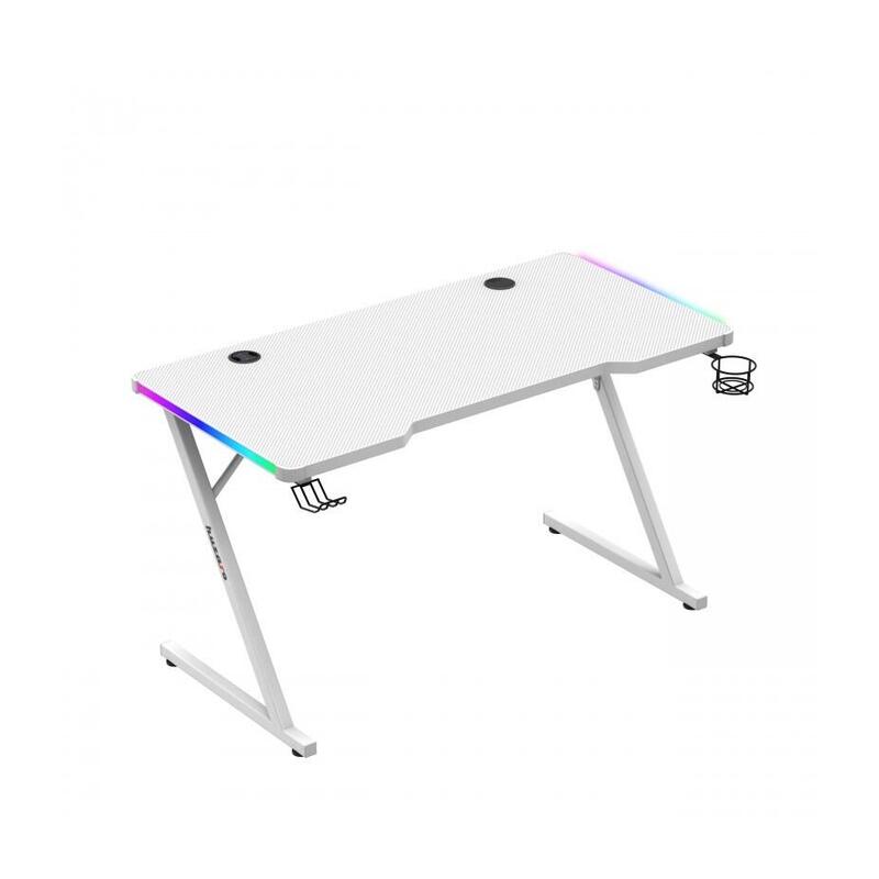 Mesa Gaming  Huzaro Hero 2.5 Blanco Rgb