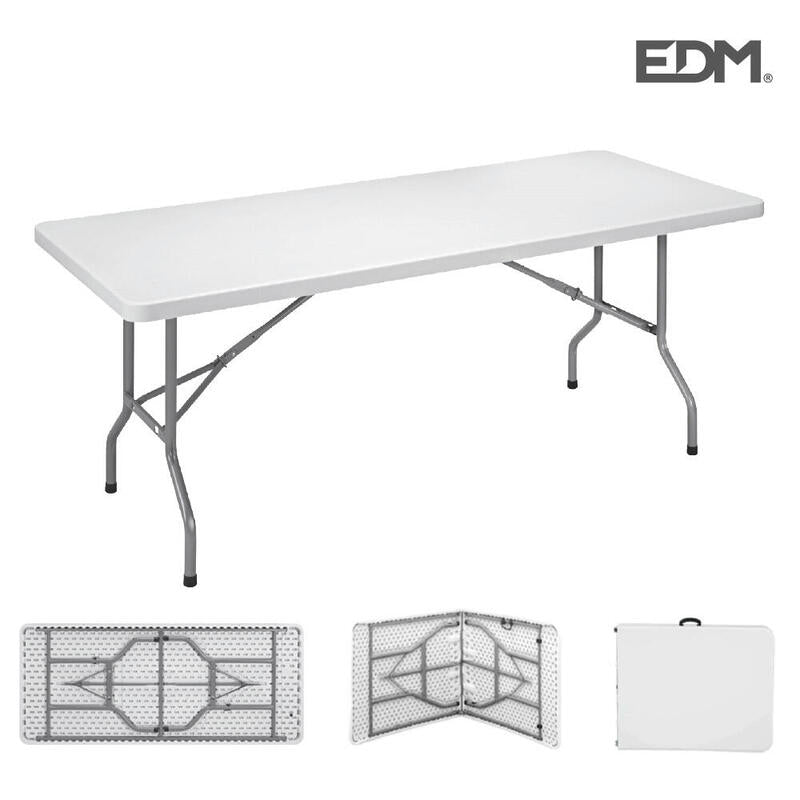 Mesa Plegable 180x74x74cm Tubo 22x1.0mm Edm