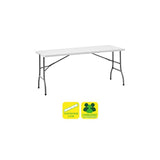Mesa Sungarden De Resina Plegable 152x70x74cm 3.5cm - Blanco